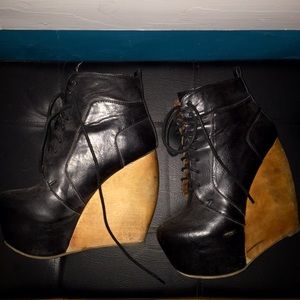 Very Tall Wedge Booties